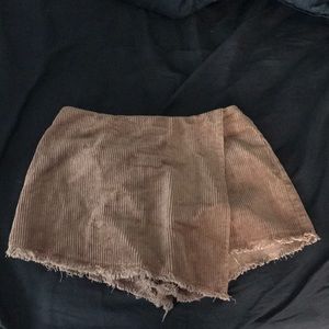 Brown Corduroy Skirt